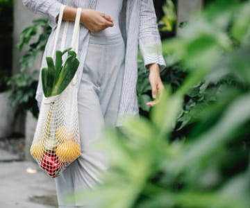 Shoping bag with vegitables